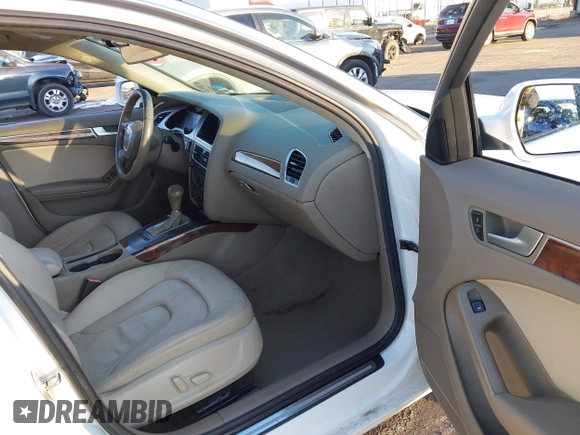 2012 Audi A4 2.0T Premium with VIN WAUAFAFL8CA119534, listed as a IAAI auction lot 41489063 with 185,443 mi miles. Bid and sale history available at carsss.com. Image 5.