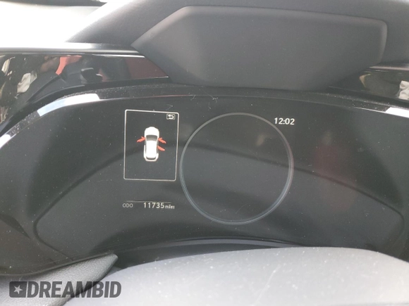 2022 Lexus NX 350 with VIN JTJAGCEZ8N2002807, listed as a Copart auction lot 43778315 with 11,735 mi miles and Salvage title. Bid and sale history available at DreamBid. Image 9.