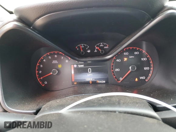 2015 GMC Canyon 4WD SLE with VIN 1GTG6BE38F1140912, listed as a Copart auction lot 44330565 with 102,809 mi miles and Salvage Title. Bid and sale history available at carsss.com. Image 9.