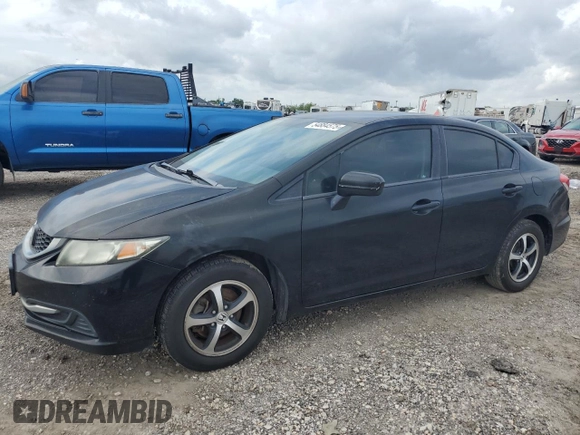 2015 Honda Civic Sedan SE with VIN 19XFB2F77FE019178, listed as a Copart auction lot 54884575 with 183,129 mi miles and Clean Title. Bid and sale history available at carsss.com. Image 1.