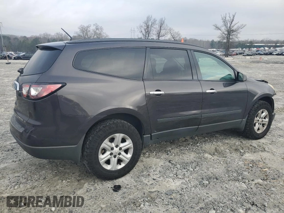 2016 Chevrolet Traverse LS with VIN 1GNKRFEDXGJ268692, listed as a Copart auction lot 44037995 with 168,403 mi miles and Salvage Title. Bid and sale history available at carsss.com. Image 3.
