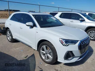 2024 Audi Q3 S line Premium with VIN WA1DECF35R1132341, listed as a IAAI auction lot 42217204 with 11,643 mi miles and . Bid and sale history available at DreamBid. Image 1.