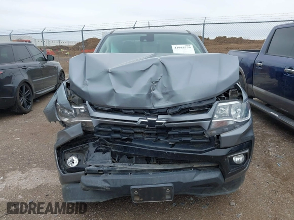 2021 Chevrolet Colorado 2WD LT with VIN 1GCGSCEN3M1134547, listed as a IAAI auction lot 41953779 with 104,028 mi miles and . Bid and sale history available at DreamBid. Image 12.
