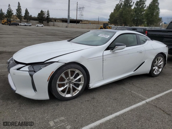 2018 Lexus LC with VIN JTHHP5AY4JA001016, listed as a Copart auction lot 53820545 with 0 mi miles and Salvage Title. Bid and sale history available at carsss.com. Image 1.
