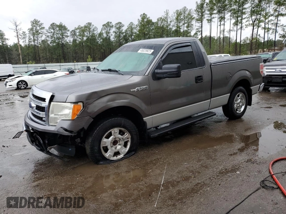 2013 Ford F-150 XL with VIN 1FTMF1CM9DFD30386, listed as a Copart auction lot 45029925 with 98,820 mi miles and Salvage Title. Bid and sale history available at carsss.com. Image 1.