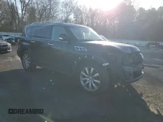 2013 Infiniti QX56 with VIN JN8AZ2NF2D9530334, listed as a Copart auction lot 43047735 with 165,203 mi miles and Salvage title. Bid and sale history available at DreamBid. Image 4.