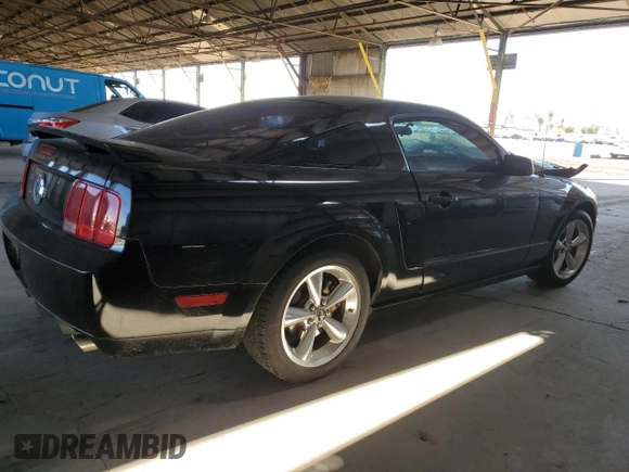 2007 Ford Mustang GT Deluxe with VIN 1ZVHT82H175269324, listed as a Copart auction lot 53124235 with Not Provided miles and Salvage Title. Bid and sale history available at carsss.com. Image 3.
