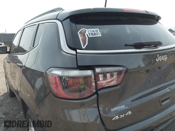 2017 Jeep Compass Latitude with VIN 3C4NJDBBXHT666385, listed as a IAAI auction lot 40236415 with 110,643 mi miles and . Bid and sale history available at carsss.com. Image 20.