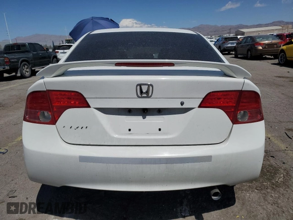 2007 Honda Civic EX with VIN 1HGFA16877L103050, listed as a Copart auction lot 53517735 with 159,811 mi miles and Salvage Title. Bid and sale history available at DreamBid. Image 6.