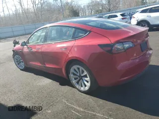 2022 Tesla Model 3 with VIN 5YJ3E1EA3NF288370, listed as a Copart auction lot 51847065 with 72,458 mi miles and Non Repairable. Bid and sale history available at carsss.com. Image 2.