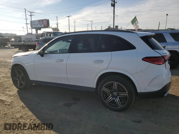 2024 Mercedes-Benz GLC with VIN W1NKM4GB9RF186443, listed as a Copart auction lot 47267855 with 4,395 mi miles and Clean Title. Bid and sale history available at carsss.com. Image 2.