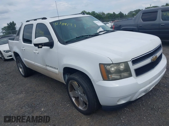 2007 Chevrolet Avalanche LTZ with VIN 3GNFK12347G240117, listed as a IAAI auction lot 42789191 with 201,863 mi miles and . Bid and sale history available at DreamBid. Image 1.