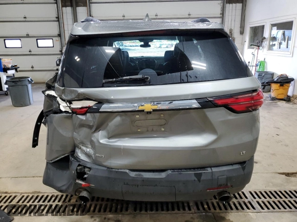 2023 Chevrolet Traverse LT with VIN 1GNEVHKW9PJ100679, listed as a Copart auction lot 62877185 with 38,484 mi miles and Salvage title. Bid and sale history available at DreamBid. Image 6.