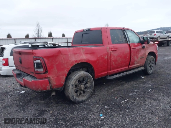 2024 Ram 2500 Laramie with VIN 3C6UR5FJ0RG146306, listed as a IAAI auction lot 41300003 with 28,737 mi miles. Bid and sale history available at carsss.com. Image 4.