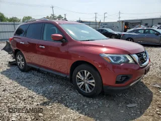 2018 Nissan Pathfinder S with VIN 5N1DR2MN7JC614550, listed as a Copart auction lot 60721215 with 135,189 mi miles and Salvage title. Bid and sale history available at DreamBid. Image 4.