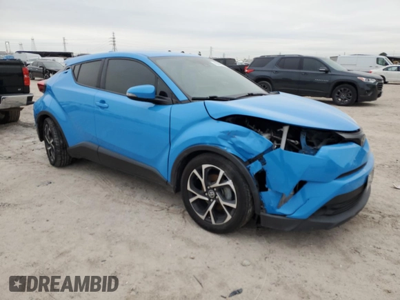 2019 Toyota C-HR XLE with VIN JTNKHMBX6K1054558, listed as a Copart auction lot 45666315 with 111,290 mi miles and Salvage Title. Bid and sale history available at DreamBid. Image 4.