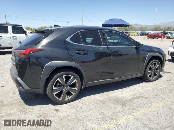 2019 Lexus UX 200 with VIN JTHY3JBHXK2017333, listed as a Copart auction lot 58220535 with 64,044 mi miles and Salvage title. Bid and sale history available at DreamBid. Image 3.