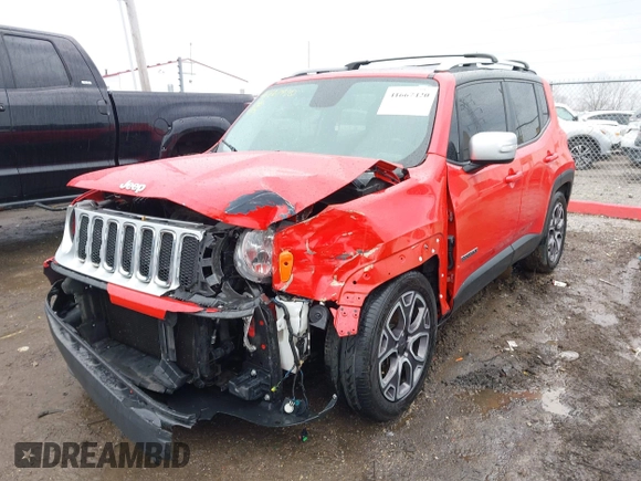 2015 Jeep Renegade Limited with VIN ZACCJADT7FPB41669, listed as a IAAI auction lot 41667420 with 118,719 mi miles and . Bid and sale history available at DreamBid. Image 17.