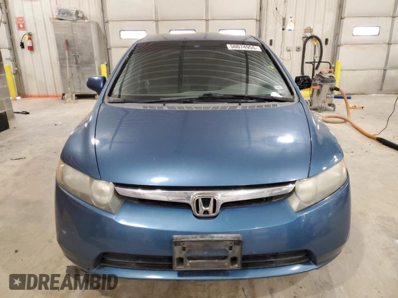 2008 Honda Civic LX with VIN 1HGFA16558L018716, listed as a Copart auction lot 50074955 with 230,699 mi miles and Clean Title. Bid and sale history available at DreamBid. Image 5.