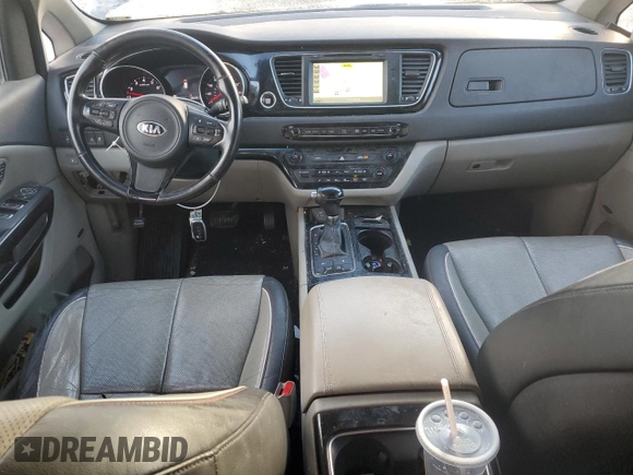 2015 Kia Sedona SX with VIN KNDMC5C15F6037710, listed as a Copart auction lot 89077365 with 165,143 mi miles and Clean Title. Bid and sale history available at carsss.com. Image 8.