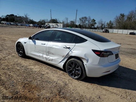 2022 Tesla Model 3 with VIN 5YJ3E1EA4NF330335, listed as a Copart auction lot 48415565 with 30,290 mi miles and Salvage Title. Bid and sale history available at carsss.com. Image 2.
