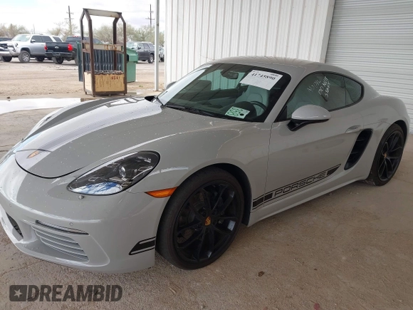 2024 Porsche 718 Cayman with VIN WP0AA2A83RK255017, listed as a IAAI auction lot 41745890 with 15,429 mi miles and . Bid and sale history available at DreamBid. Image 6.