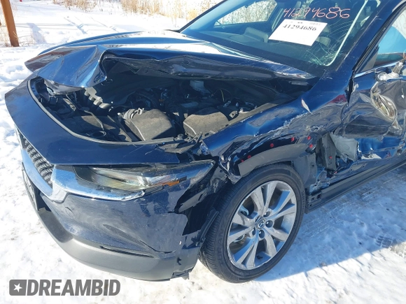 2022 Mazda CX-30 S Select with VIN 3MVDMBBL9NM448264, listed as a IAAI auction lot 41294686 with 9,324 mi miles and . Bid and sale history available at DreamBid. Image 6.