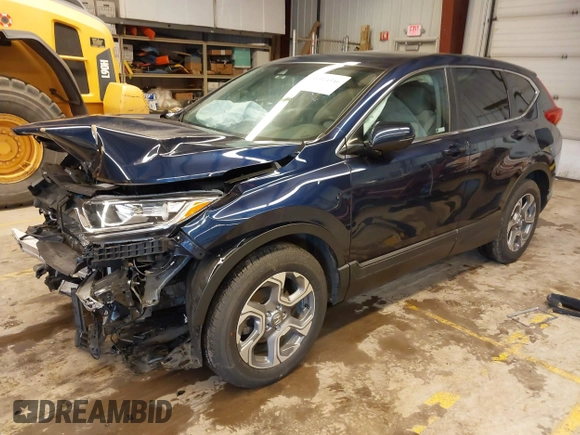 2019 Honda CR-V EX with VIN 7FARW2H52KE030059, listed as a IAAI auction lot 41914346 with 55,979 mi miles. Bid and sale history available at carsss.com. Image 2.