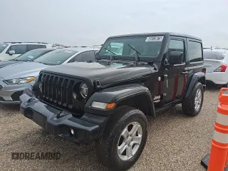 2020 Jeep Wrangler Sport S z VIN 1C4GJXAG7LW189795, wystawiony jako Copart lot #45413675 z przebiegiem 73 432 mil mil oraz Czysty tytuł • Clean title. Historia ofert i sprzedaży dostępna na DreamBid. Obrazek 1.
