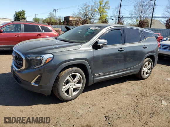 2018 GMC Terrain SLE z VIN 3GKALTEX2JL134844, wystawiony jako Copart lot #55033615 z przebiegiem 96 288 mil mil oraz Szkody całkowita. Historia ofert i sprzedaży dostępna na DreamBid. Obrazek 1.
