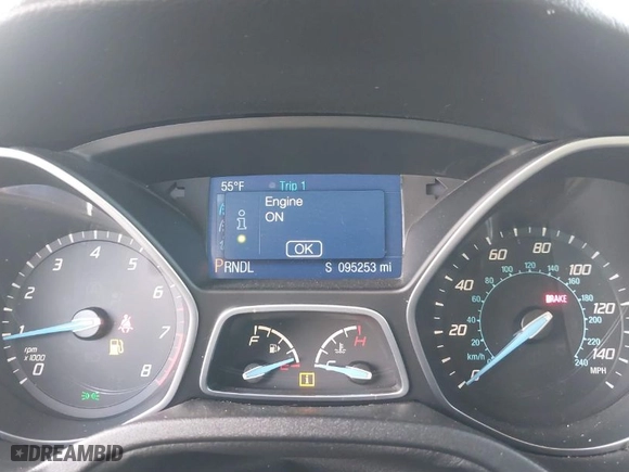 2014 Ford Focus SE with VIN 1FADP3K23EL264404, listed as a IAAI auction lot 41802792 with 95,253 mi miles. Bid and sale history available at carsss.com. Image 7.