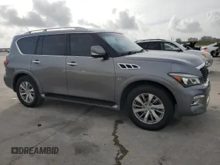 2017 Infiniti QX80 z VIN JN8AZ2NF1H9643990, wystawiony jako Copart lot #55598085 z przebiegiem 129 961 mil mil oraz Szkody całkowita. Historia ofert i sprzedaży dostępna na DreamBid. Obrazek 4.