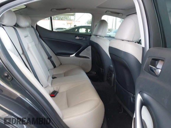2011 Lexus IS 250 with VIN JTHCF5C20B5049984, listed as a IAAI auction lot 42218429 with 132,347 mi miles and . Bid and sale history available at DreamBid. Image 8.