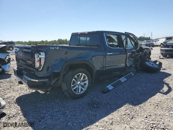 2022 GMC Sierra 1500 Limited SLT with VIN 3GTU9DED6NG124674, listed as a Copart auction lot 74126964 with 47,764 mi miles and Salvage Title. Bid and sale history available at carsss.com. Image 3.