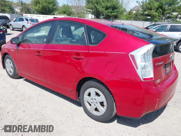 2011 Toyota Prius I with VIN JTDKN3DU2B5346291, listed as a IAAI auction lot 42088192 with 257,288 mi miles. Bid and sale history available at carsss.com. Image 3.