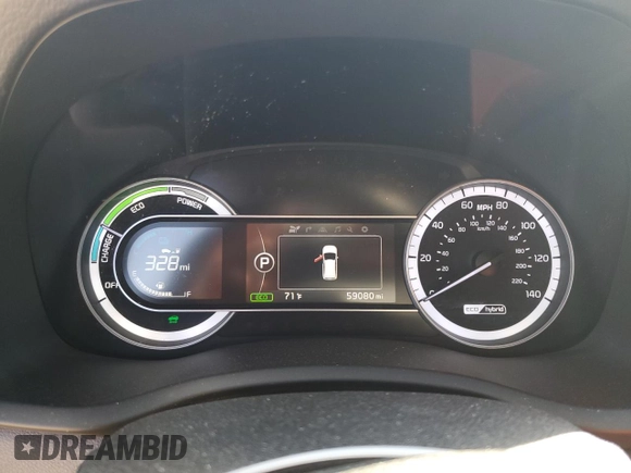 2019 Kia Niro Touring with VIN KNDCE3LC4K5215974, listed as a Copart auction lot 48774205 with 59,080 mi miles and Non Repairable. Bid and sale history available at carsss.com. Image 9.