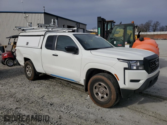 2024 Nissan Frontier S with VIN 1N6ED1CM7RN639682, listed as a Copart auction lot 45129225 with 9,151 mi miles and Salvage Title. Bid and sale history available at carsss.com. Image 4.