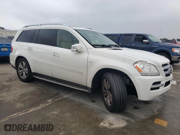 2011 Mercedes-Benz GL-Class GL 350 BlueTEC with VIN 4JGBF2FE5BA680332, listed as a Copart auction lot 74765094 with 0 mi miles and Salvage Title. Bid and sale history available at carsss.com. Image 4.