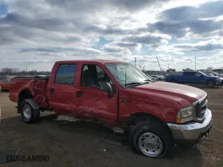2002 Ford Super Duty F-250 XL with VIN 1FTNW21F92EB22834, listed as a Copart auction lot 46850875 with 156,769 mi miles and Salvage Title. Bid and sale history available at carsss.com. Image 4.