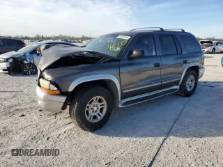 2002 Dodge Durango z VIN 1B4HR58N72F220254, wystawiony jako Copart lot #87035184 z przebiegiem Nie podano mil oraz Szkoda całkowita • Salvage title. Historia ofert i sprzedaży dostępna na DreamBid. Obrazek 1.