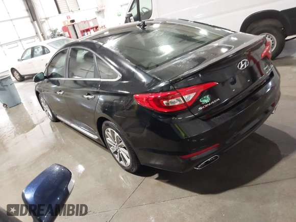 2015 Hyundai Sonata Limited with VIN 5NPE34AF2FH221022, listed as a IAAI auction lot 42068755 with 96,963 mi miles and . Bid and sale history available at carsss.com. Image 3.