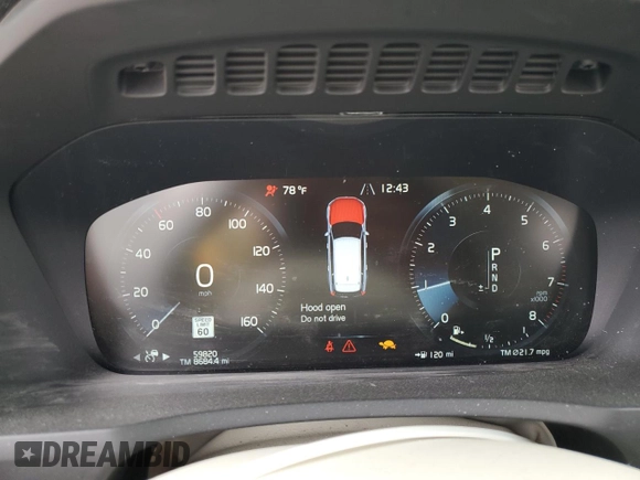 2022 Volvo XC90 Momentum z VIN YV4A221K3N1798583, wystawiony jako Copart lot #48373595 z przebiegiem 59 820 mil mil oraz Szkoda całkowita • Salvage title. Historia ofert i sprzedaży dostępna na DreamBid. Obrazek 9.