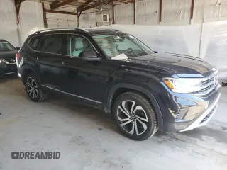 2021 Volkswagen Atlas SEL Premium with VIN 1V2TR2CA8MC529511, listed as a Copart auction lot 53453355 with 116,082 mi miles and Salvage title. Bid and sale history available at DreamBid. Image 4.