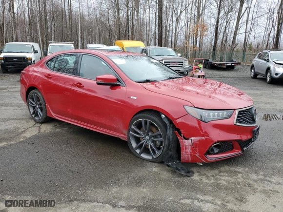 2018 Acura TLX w/A-SPEC Pkg with VIN 19UUB2F64JA012068, listed as a Copart auction lot 49648905 with 49,293 mi miles and Salvage Title. Bid and sale history available at carsss.com. Image 4.