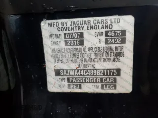 2008 Jaguar XK with VIN SAJWA44C489B21175, listed as a Copart auction lot 74345944 with 0 mi miles and Salvage Title. Bid and sale history available at carsss.com. Image 13.