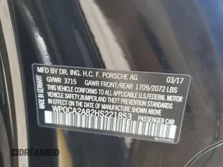 2017 Porsche 718 Boxster z VIN WP0CA2A82HS221853, wystawiony jako Copart lot #64264244 z przebiegiem 31 996 mil mil oraz Szkoda całkowita • Salvage title. Historia ofert i sprzedaży dostępna na DreamBid. Obrazek 13.