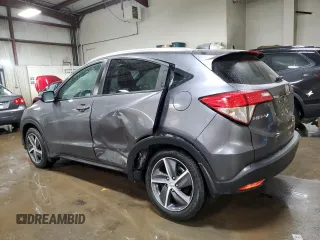 2021 Honda HR-V EX with VIN 3CZRU6H51MM720547, listed as a Copart auction lot 44375115 with 39,407 mi miles and Salvage Title. Bid and sale history available at carsss.com. Image 2.
