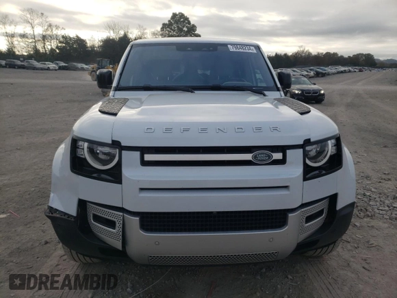 2021 Land Rover Defender S with VIN SALEJERX7M2044693, listed as a Copart auction lot 79848234 with 46,881 mi miles and Salvage title. Bid and sale history available at DreamBid. Image 5.