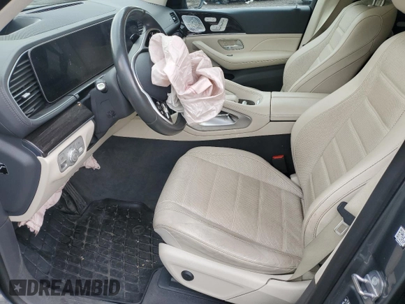 2020 Mercedes-Benz GLS 450 with VIN 4JGFF5KE5LA147665, listed as a Copart auction lot 55346945 with 58,211 mi miles and Salvage Title. Bid and sale history available at DreamBid. Image 7.