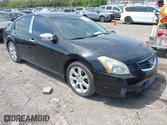 2007 Nissan Maxima 3.5 SL with VIN 1N4BA41E87C831283, listed as a IAAI auction lot 42045445 with 167,963 mi miles. Bid and sale history available at carsss.com. Image 1.